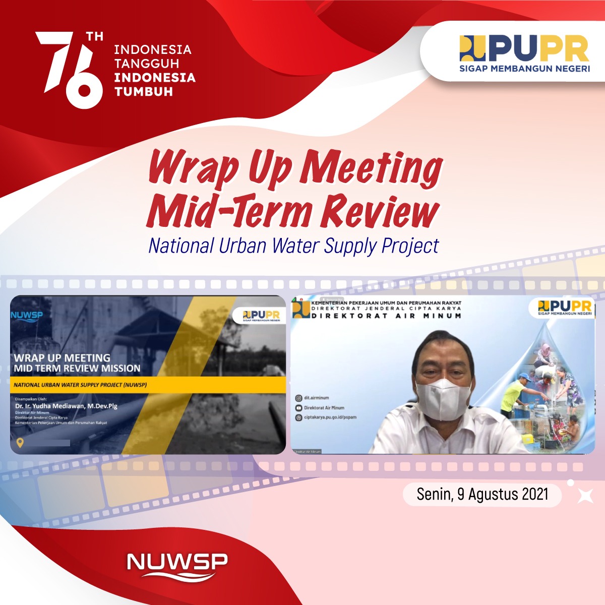 Wrap Up Meeting Mid Term Review Mission NUWSP Kegiatan Nasional Urban Water