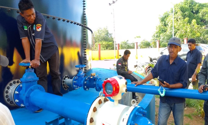 NUWSP Membawa Teknologi pada Penyediaan Air Minum di Kabupaten Sikka